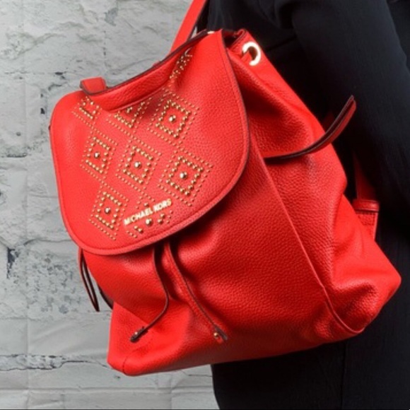 Michael Kors Handbags - 🌟Riley Gold Studded Backpack🌟